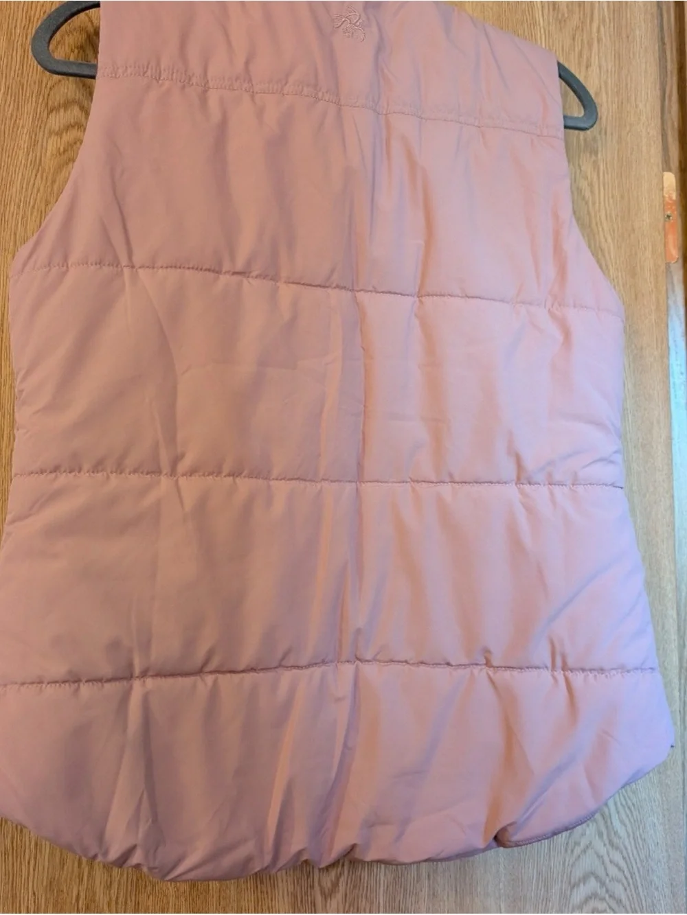 Light Pink Quilted Kids Vest with Toggle Closures